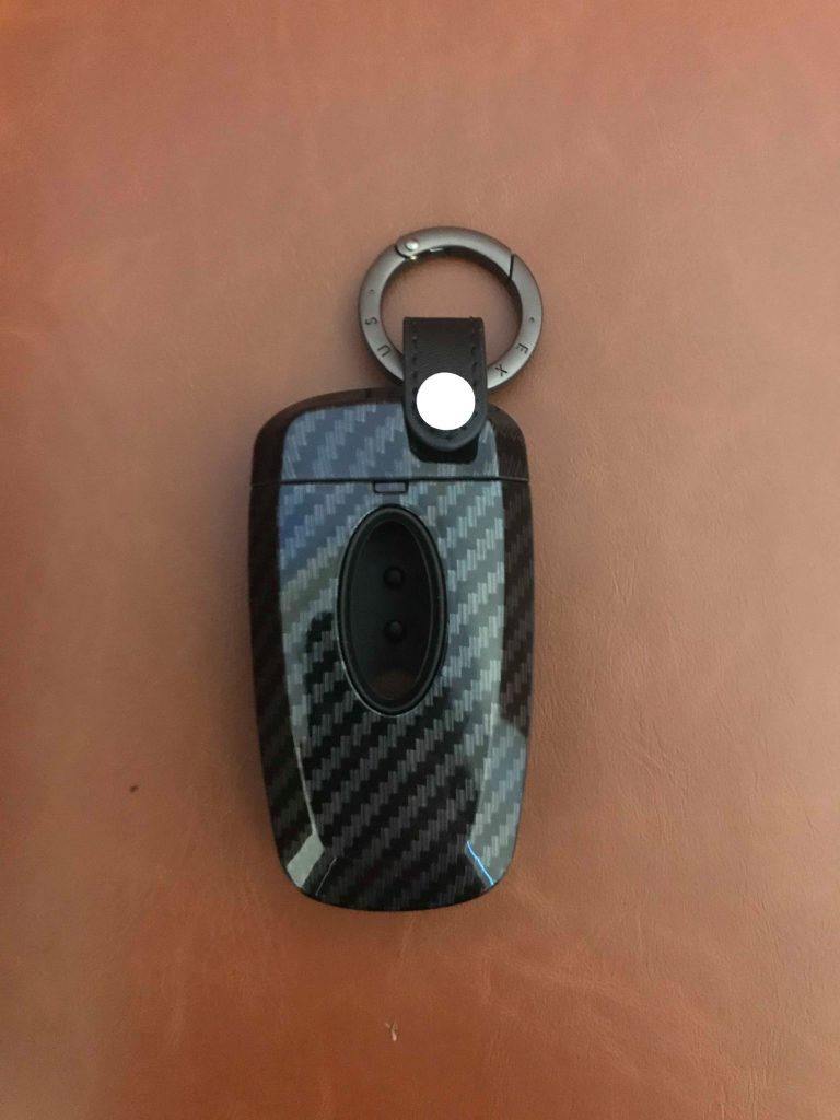 Carbon Fiber (2021) Mustang Fob Cover 4 Button (Auto Start) Eximius