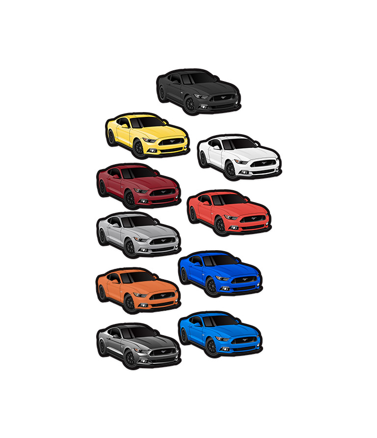 Mustang mini sticker - By Eximius.