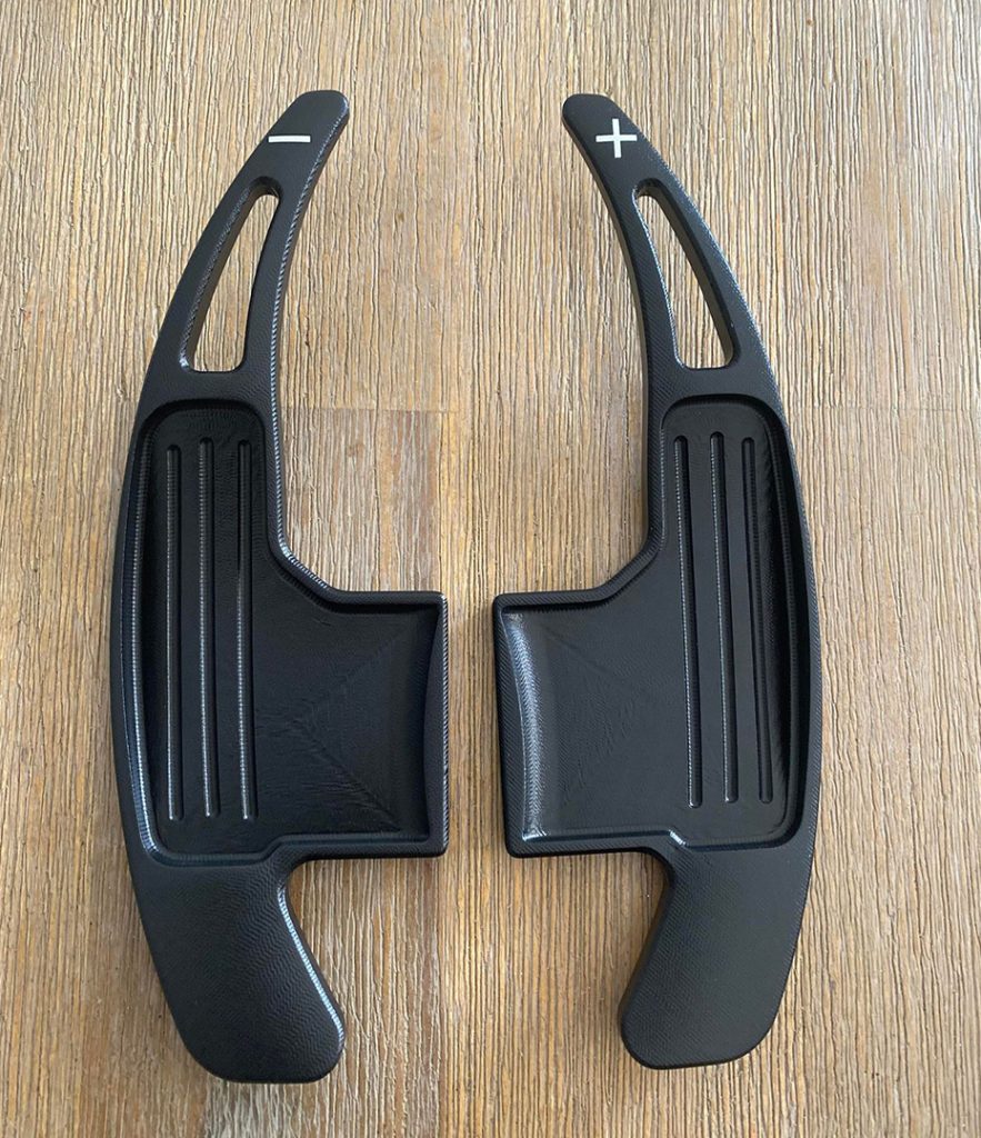 Mustang Paddle Shifters Aluminum Black Eximius